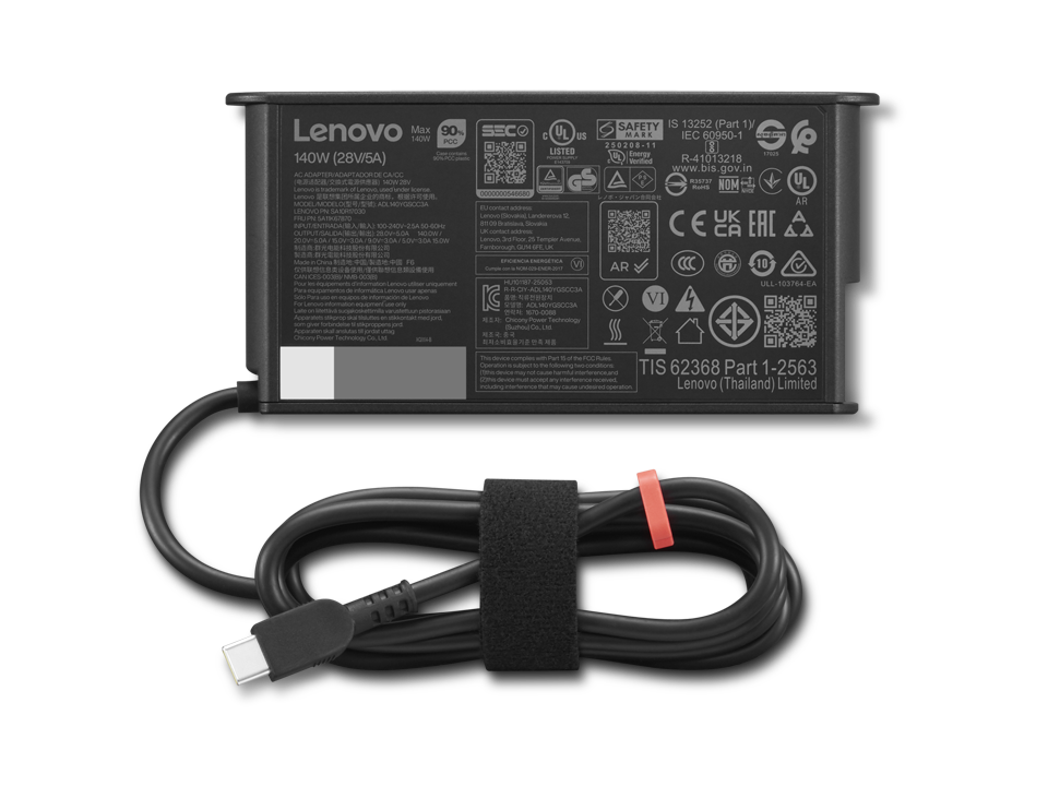 ThinkPad Mobile Workstation 140W USB-C GaN Slim AC Adapter -EU