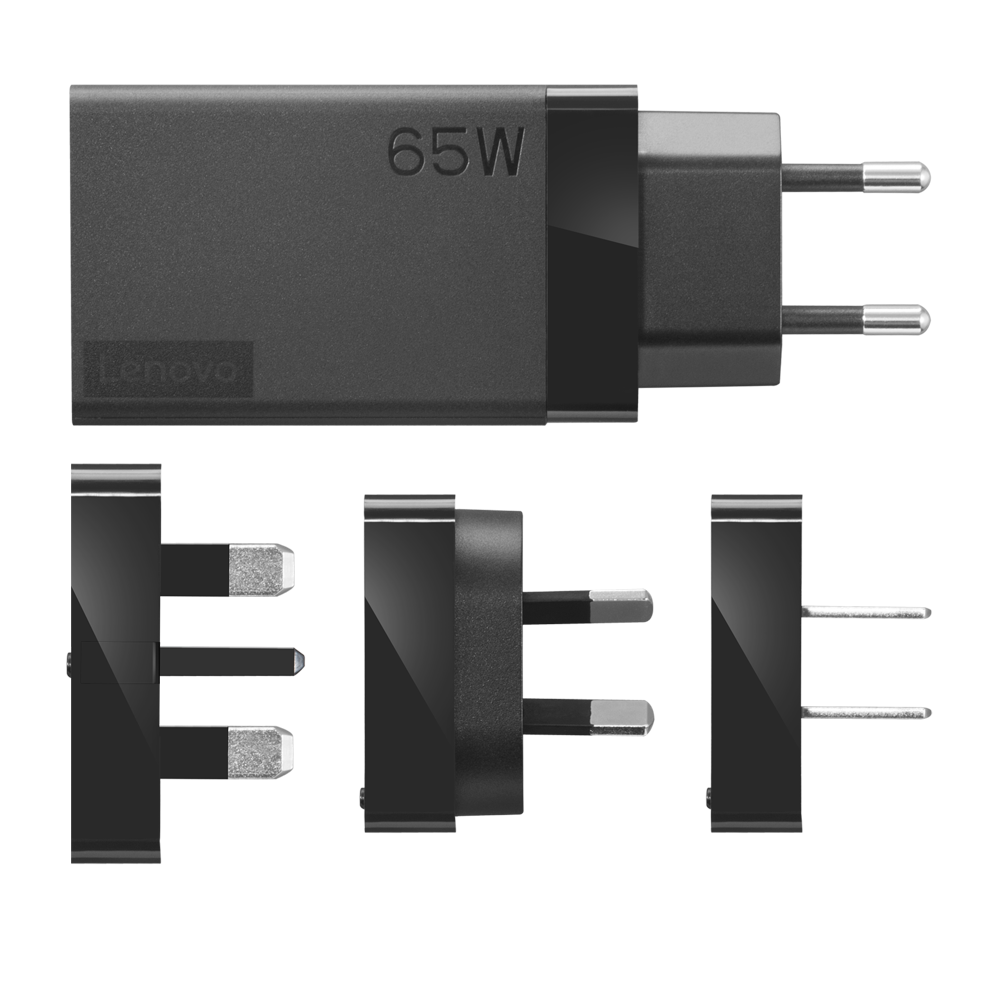 65W USB-C AC Travel Adapter 4 interchangeable plugs US EU AU UK