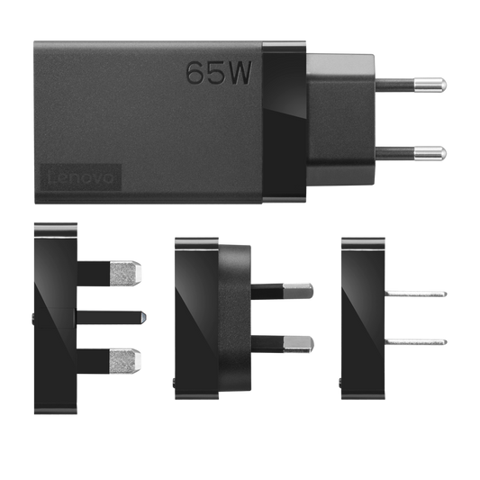 65W USB-C AC Travel Adapter 4 interchangeable plugs US EU AU UK