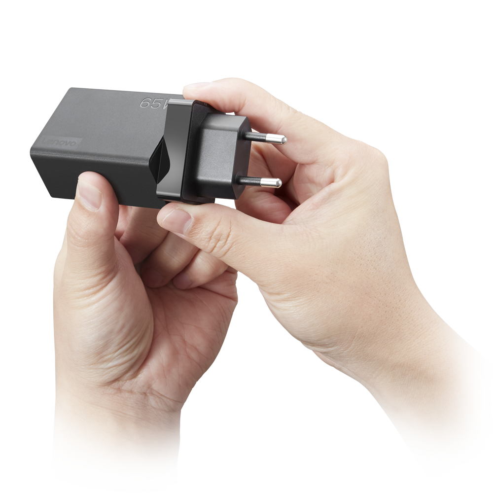 65W USB-C AC Travel Adapter 4 interchangeable plugs US EU AU UK