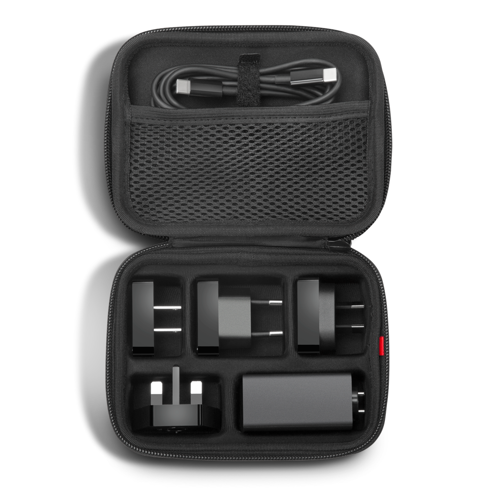 65W USB-C AC Travel Adapter 4 interchangeable plugs US EU AU UK