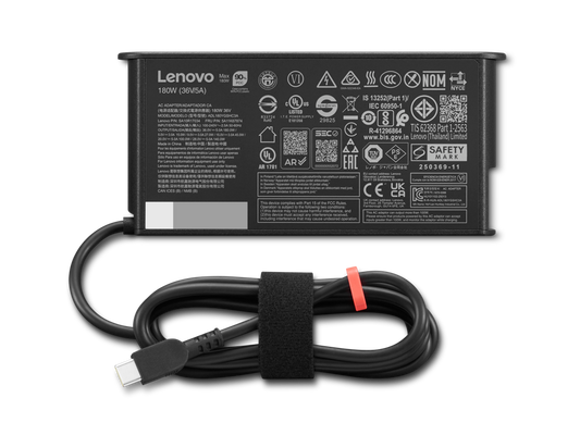 ThinkPad Mobile Workstation 180W USB-C GaN Slim AC Adapter -EU