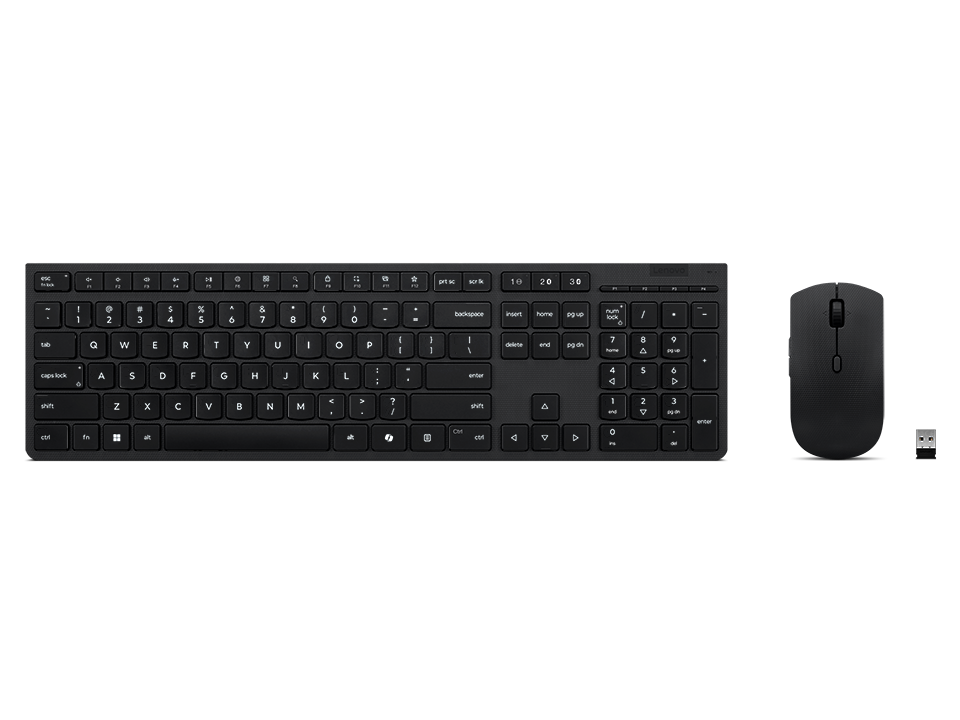 Professional Wireless Rechargeable Keyboard and Mouse Combo AI - Swiss French/German