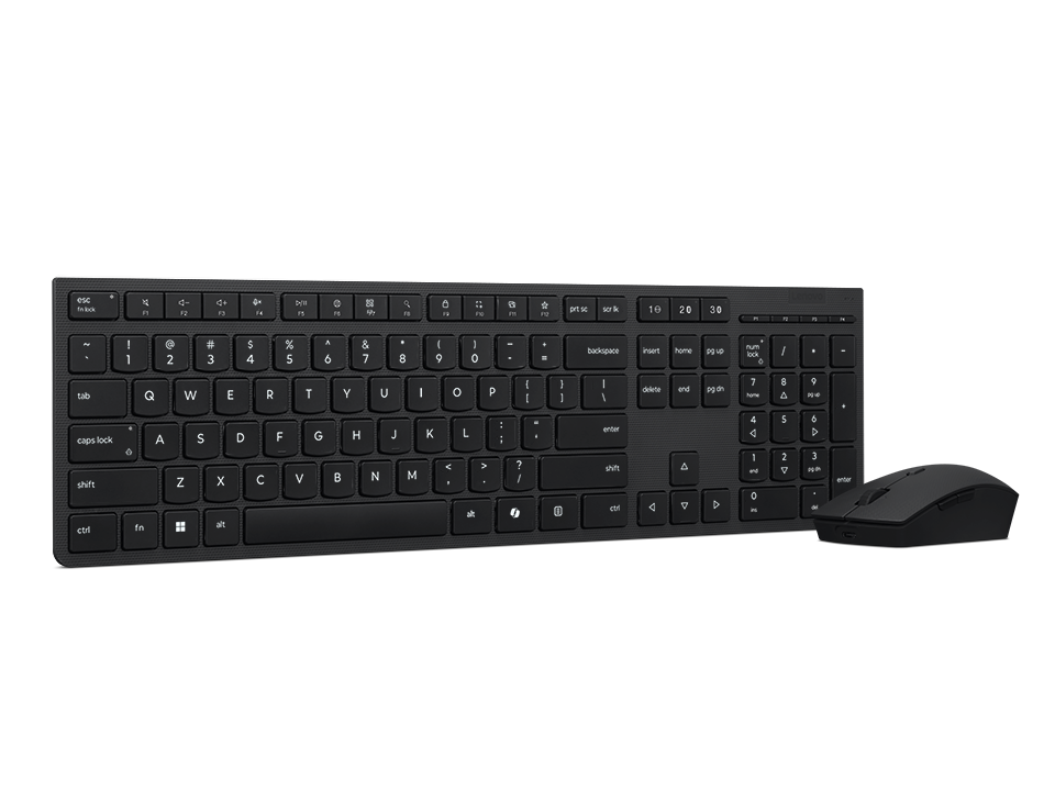 Professional Wireless Rechargeable Keyboard and Mouse Combo AI US Euro w/copilot button