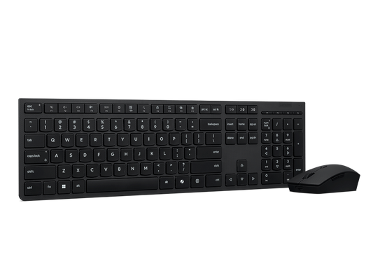 Professional Wireless Rechargeable Keyboard and Mouse Combo AI US Euro w/copilot button