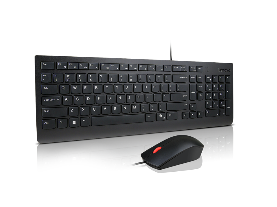 Essential Wired Combo Keyboard and Mouse German 129
