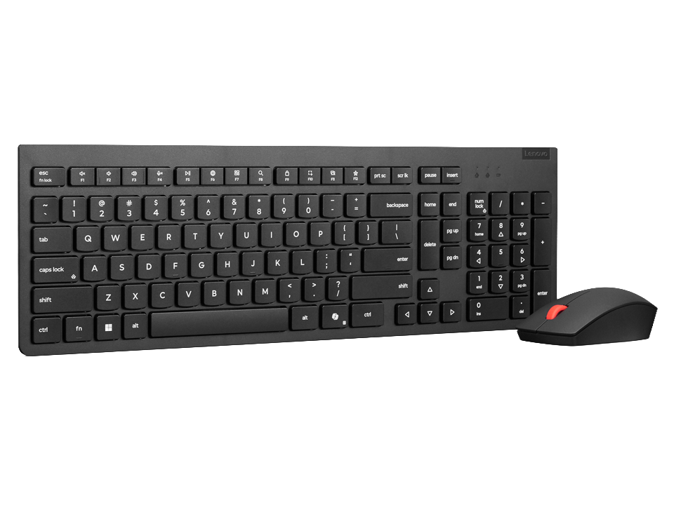 Essential Wireless Combo Keyboard & Mouse Gen2 Black-Spanish w/copilot button