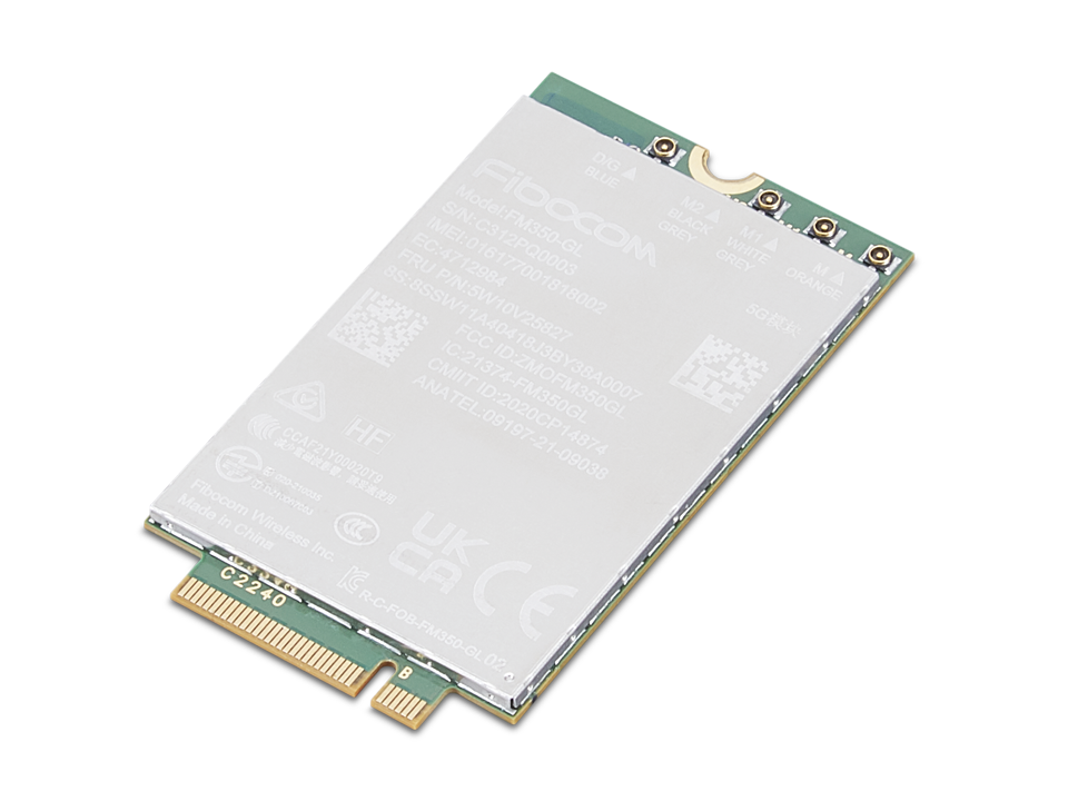 ThinkPad Fibocom FM350-GL 5G Sub-6 GHz M.2 WWAN Module for X1 Carbon Gen 11