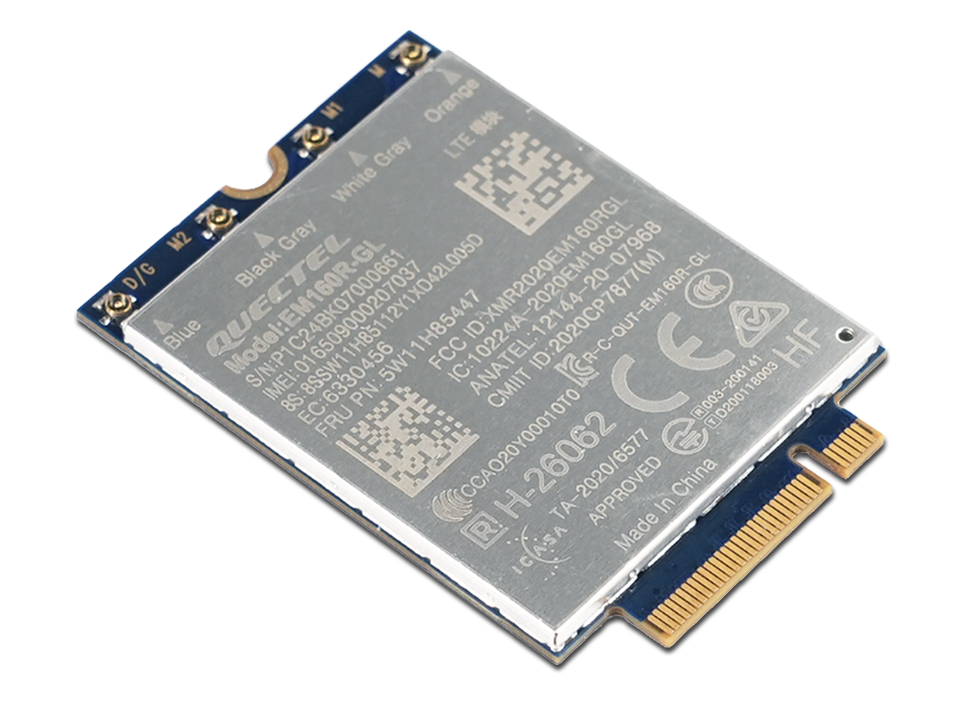 ThinkPad Quectel EM160R-GL 4G LTE-A Cat 16 M.2 WWAN Module for X1 Carbon Gen 12/P16v Gen 2