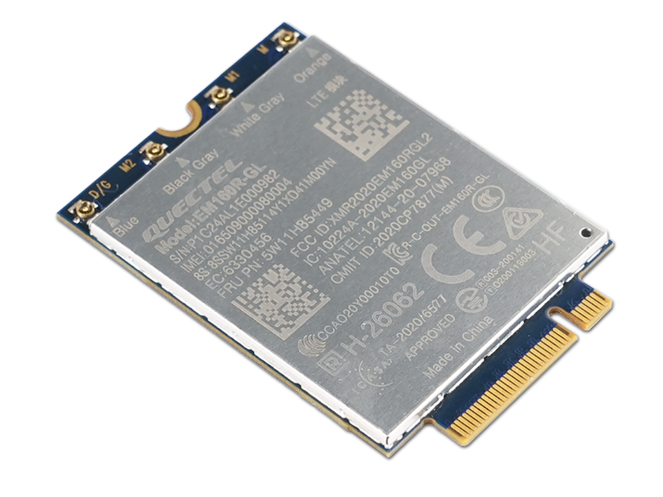 ThinkPad Quectel EM160R-GL 4G LTE-A Cat 16 M.2 WWAN Module for X1 2-in-1 Gen 9/P16s Gen 3