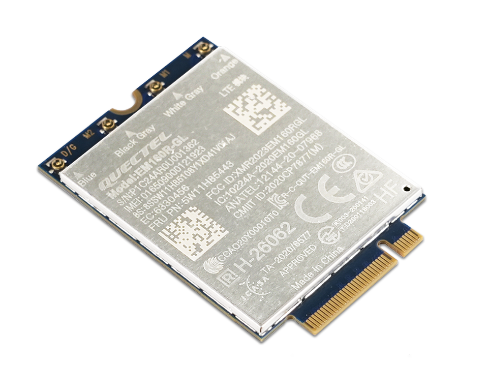 ThinkPad Quectel EM160R-GL 4G LTE-A Cat 16 M.2 WWAN Module for T14 G5/L14 G5/X13 2in1 G5/P14s G5 AMD/X12 G2