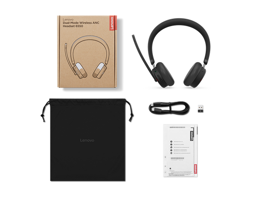 Dual-Mode Wireless ANC Headset 6550 USB-A Teams