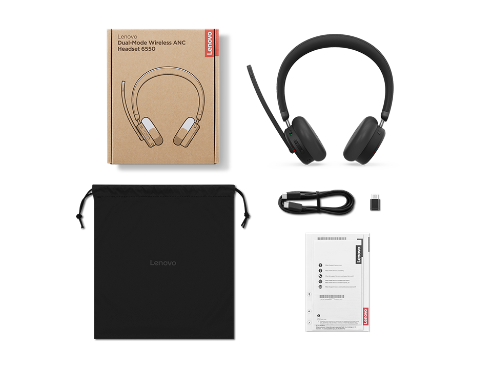 Dual-Mode Wireless ANC Headset 6550 USB-C Teams