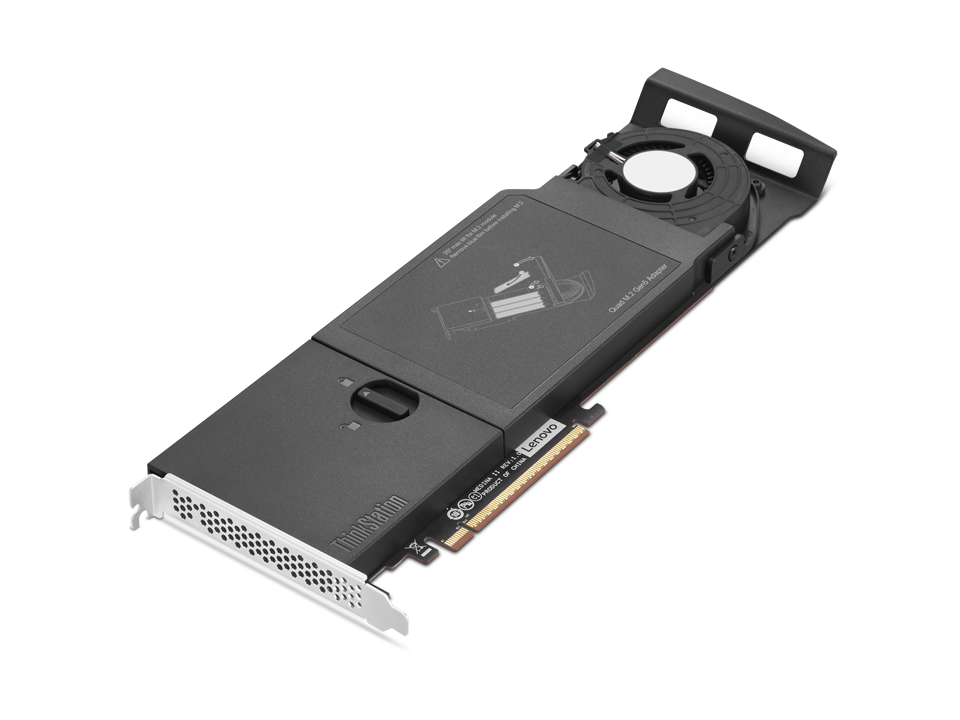 ThinkStation PCIe Gen5 Quad M.2 SSD Adapter
