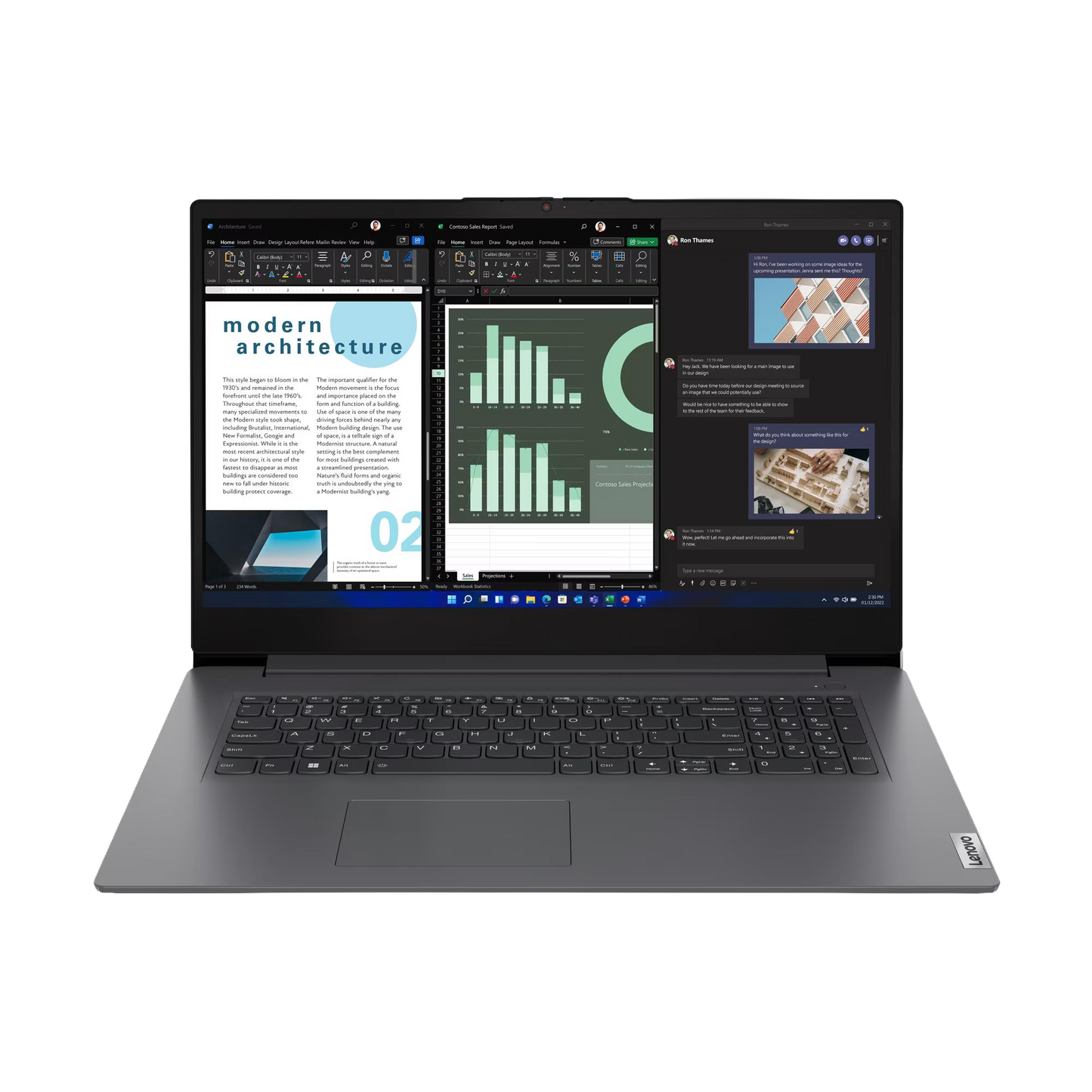 V17 G4 Intel Core i5-13420H 43,94cm 17,3Zoll No Touch FHD 16GB 512GB SSD UMA W11P No WWAN