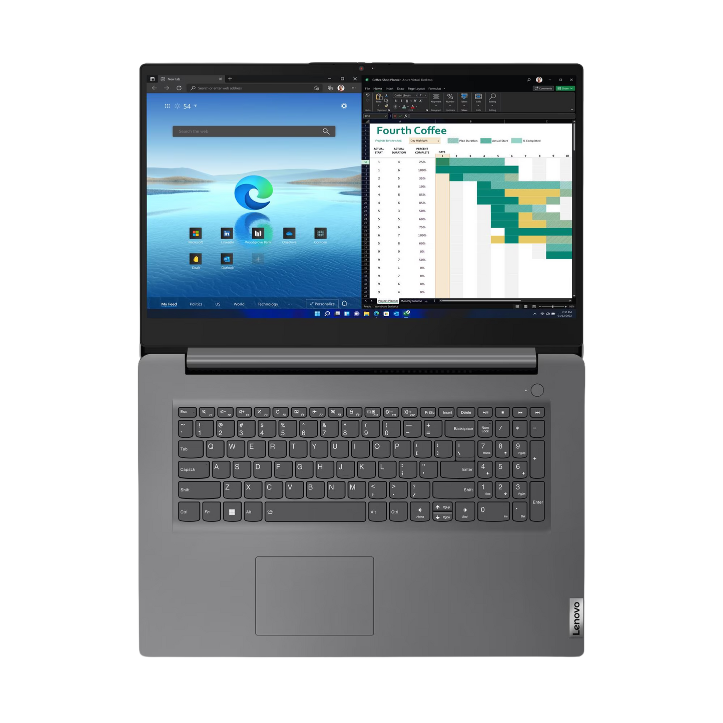 V17 G4 Intel Core i5-13420H 43,94cm 17,3Zoll No Touch FHD 16GB 512GB SSD UMA W11P No WWAN