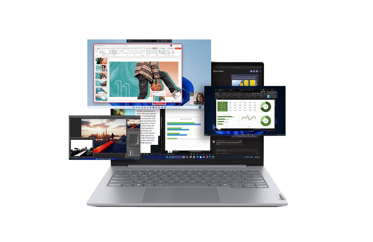 ThinkBook 14 G8 Intel Core Ultra 5 225U 35,56cm 14Zoll WUXGA 32GB 512GB SSD UMA W11P No WWAN AI PC Arctic Grey