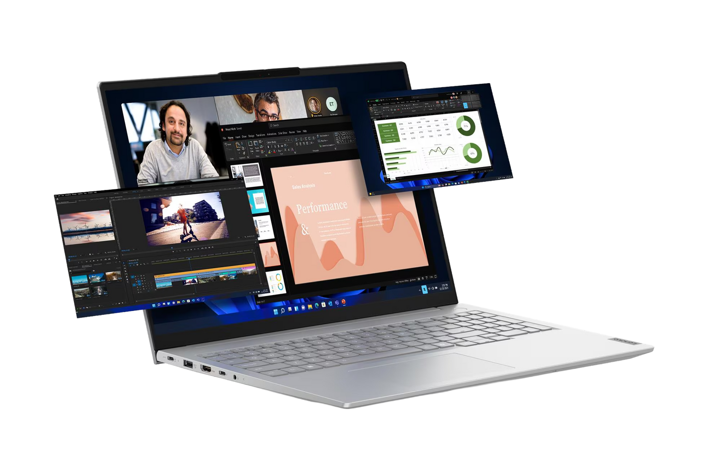 ThinkBook 16 G8 Intel Core Ultra 5 225U 40,64cm 16Zoll No Touch WUXGA 16GB 512GB SSD UMA W11P No WWAN Arctic Grey