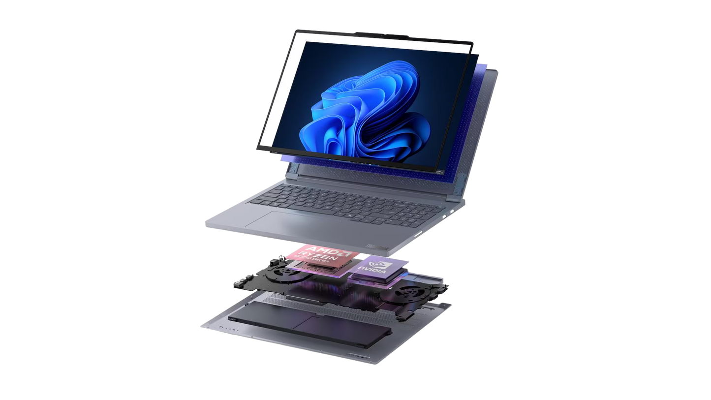 ThinkBook 16p G6 AMD Ryzen 9 8940HX 40,64cm 16Zoll WQXGA 64GB 1TB SSD RTX 5060 W11P No WWAN AI PC Luna Grey