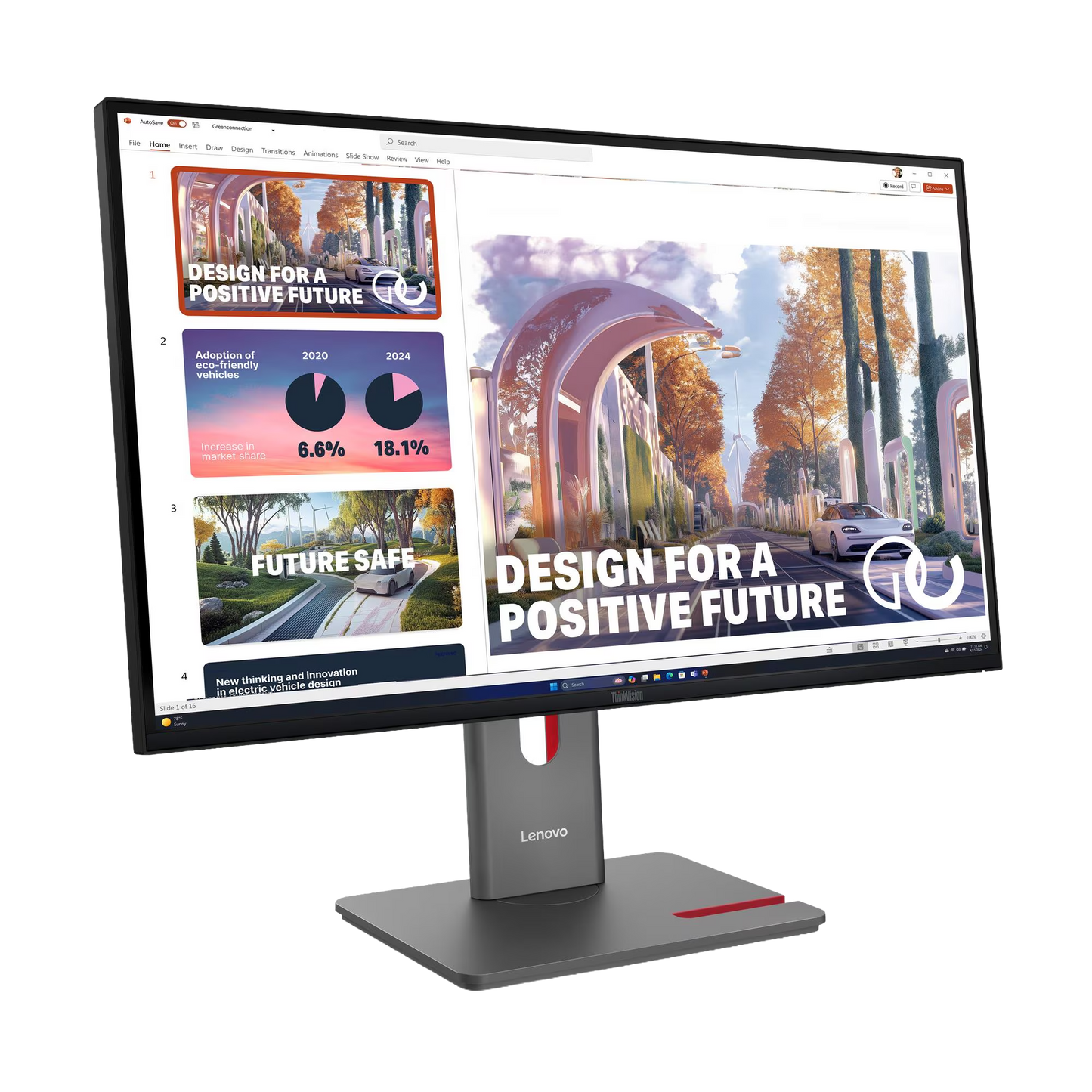ThinkVision P27QD-40 68,58cm 27Zoll 2560x1440 IPS 120Hz USB-C docking 140W Daisy Chain KVM/eKVM Factory