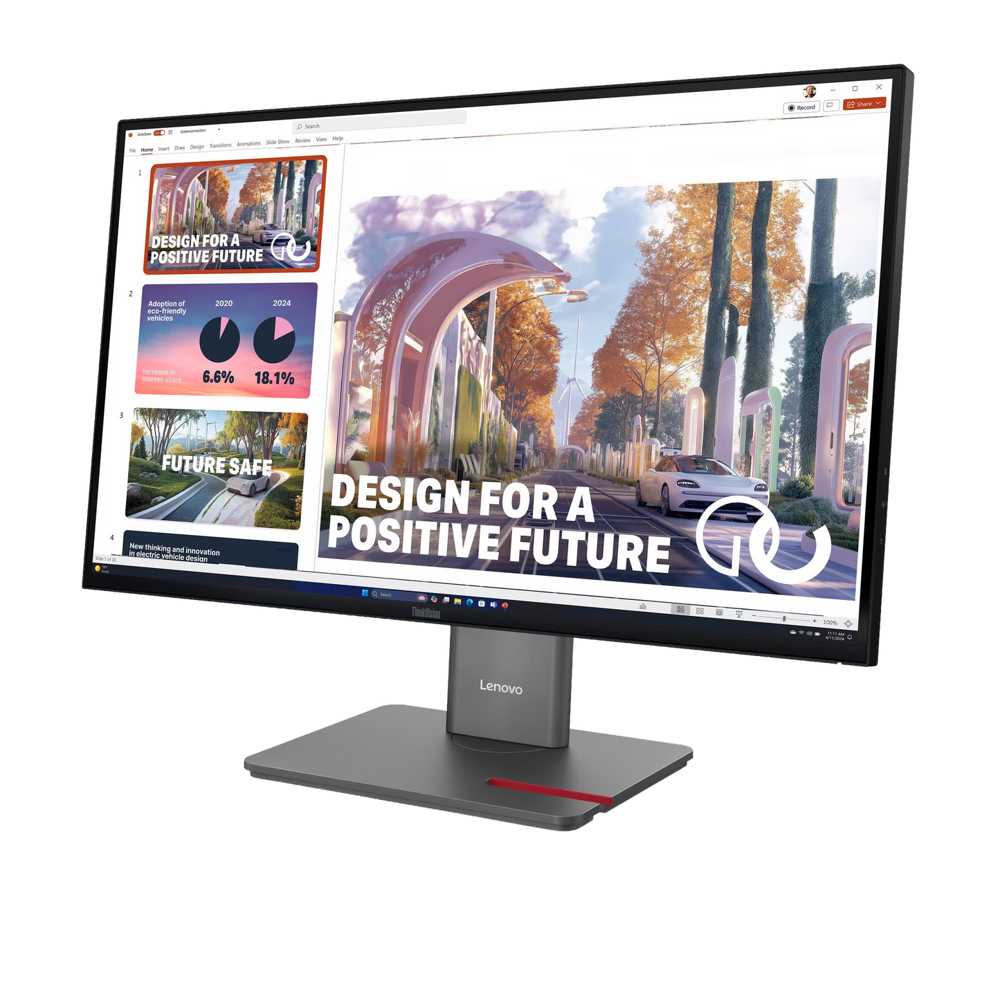 ThinkVision P27QD-40 68,58cm 27Zoll 2560x1440 IPS 120Hz USB-C docking 140W Daisy Chain KVM/eKVM Factory