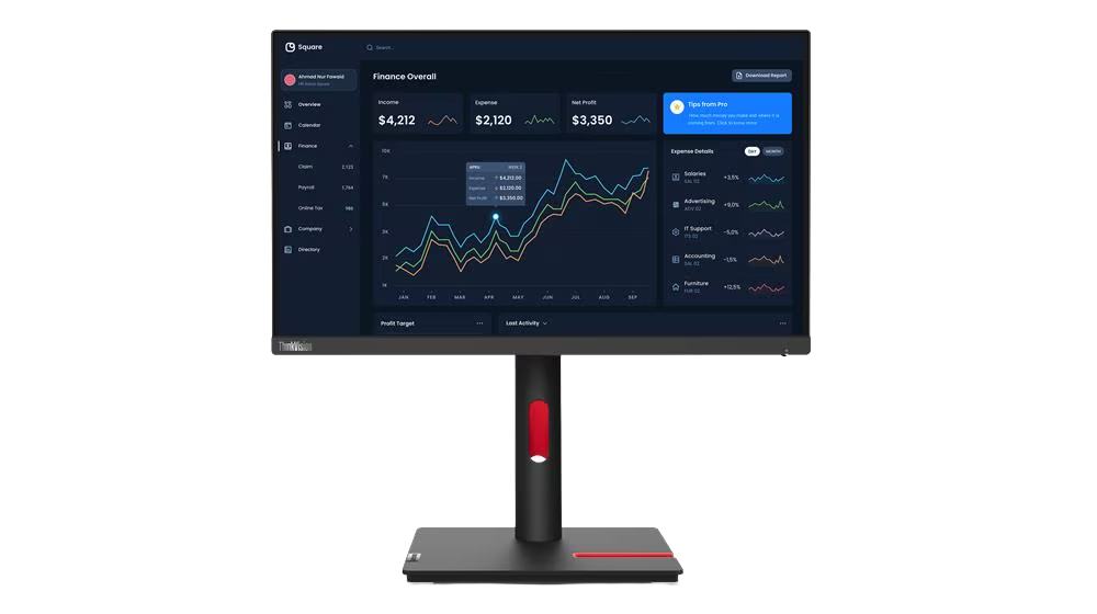 ThinkVision T22i-30 54,61cm 21,5Zoll FHD HDMI DP VGA 4xUSB-A