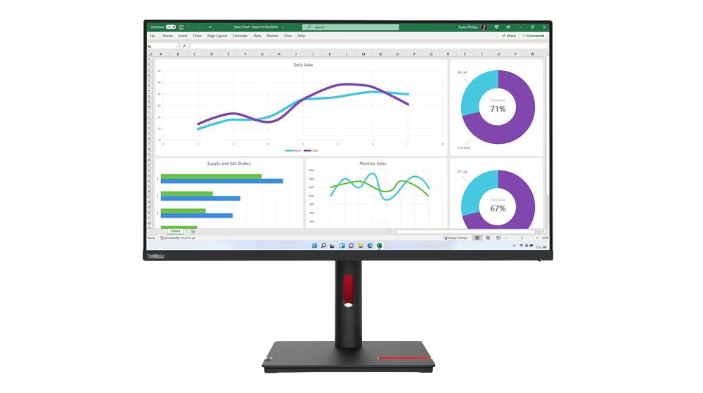ThinkVision T32h-30 80,01cm 31,5Zoll 2560x1440 Monitor 16:9 60Hz HDMI DP